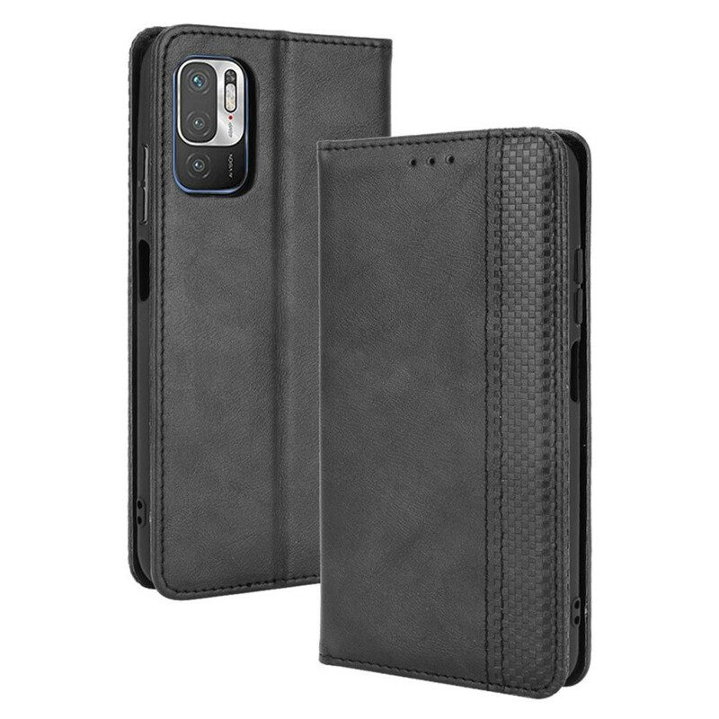 Bescherming Hoesje voor Xiaomi Redmi Note 10 5G Folio-hoesje Gestileerd Vintage Leereffect