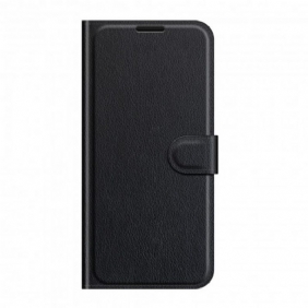 Flip Case voor Xiaomi Redmi Note 10 5G Klassiek Kunstleer