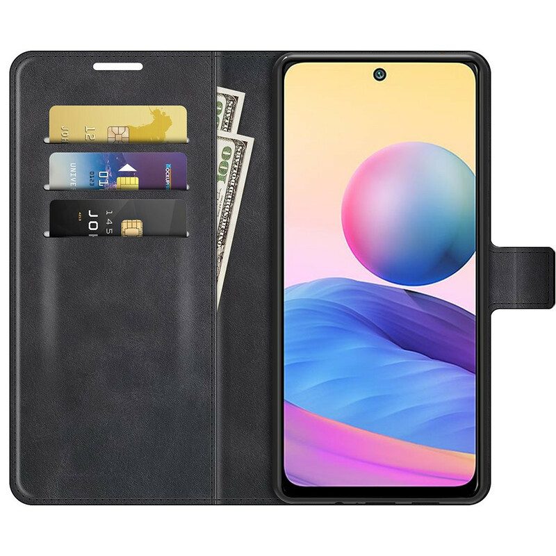 Flip Case voor Xiaomi Redmi Note 10 5G Leren Styling