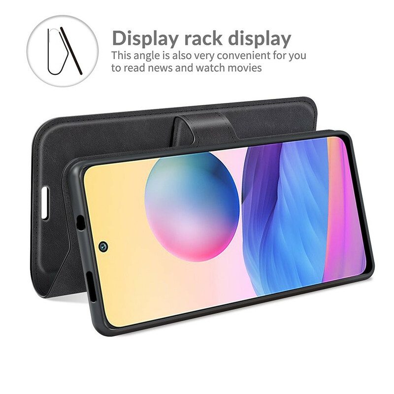 Flip Case voor Xiaomi Redmi Note 10 5G Leren Styling