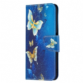 Flip Case voor Xiaomi Redmi Note 10 5G Ongelooflijke Vlinders