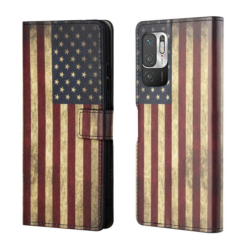 Folio-hoesje voor Xiaomi Redmi Note 10 5G Amerikaanse Vlag