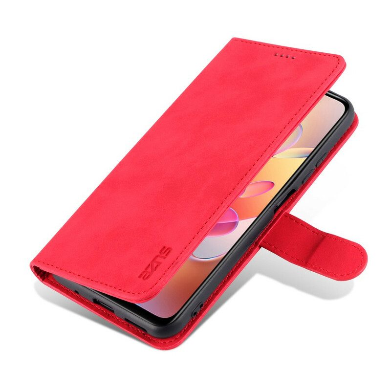 Folio-hoesje voor Xiaomi Redmi Note 10 5G Azns Ledereffect