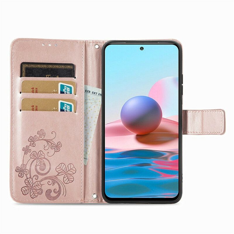 Folio-hoesje voor Xiaomi Redmi Note 10 5G Bloemen In De Wind