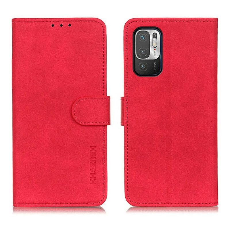 Folio-hoesje voor Xiaomi Redmi Note 10 5G Khazneh Ledereffect