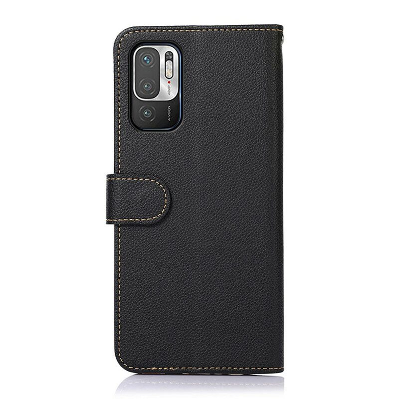 Folio-hoesje voor Xiaomi Redmi Note 10 5G Lychee-stijl Rfid