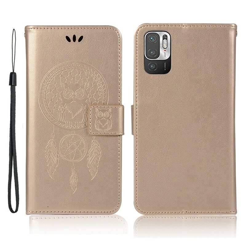 Folio-hoesje voor Xiaomi Redmi Note 10 5G Uil Dromenvanger