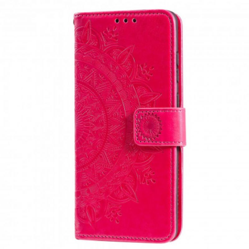 Folio-hoesje voor Xiaomi Redmi Note 10 5G Zon Mandala