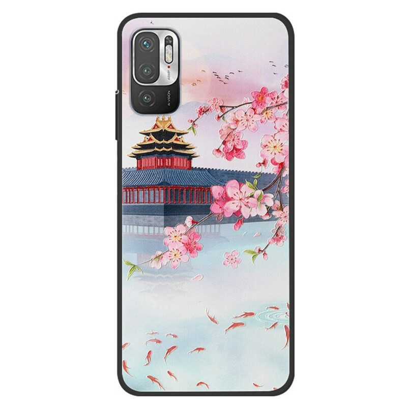 Hoesje voor Xiaomi Redmi Note 10 5G Aziatisch Kasteel