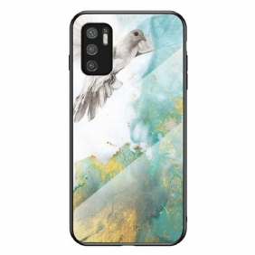 Hoesje voor Xiaomi Redmi Note 10 5G Marmeren Kleuren Gehard Glas