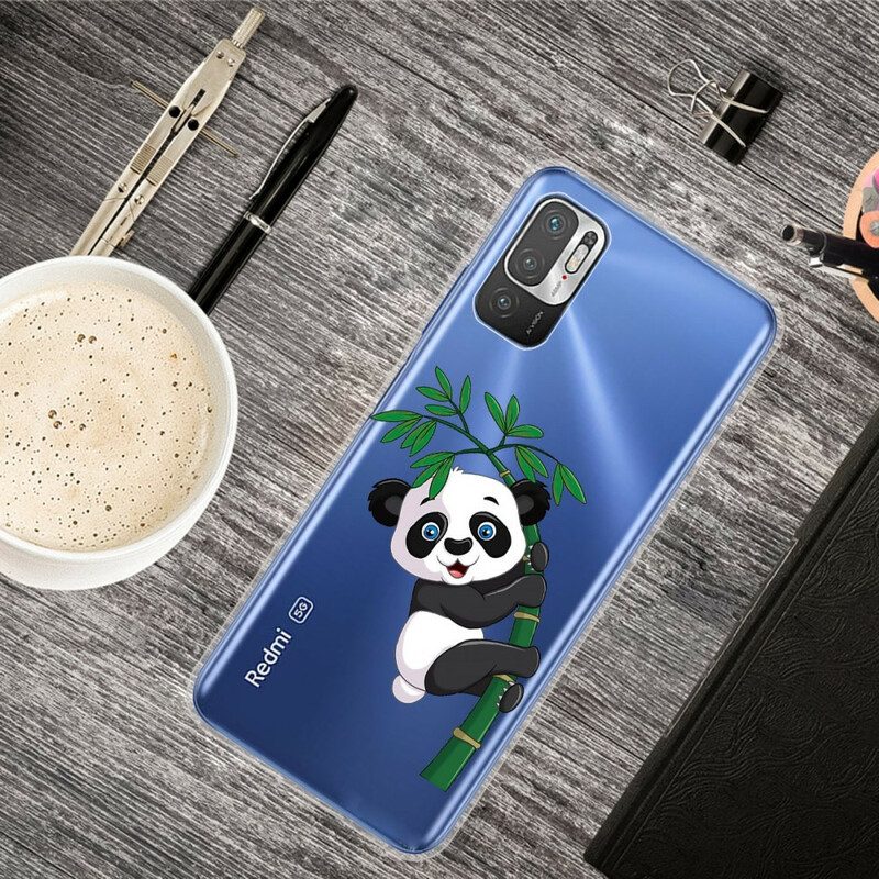 Hoesje voor Xiaomi Redmi Note 10 5G Panda Op Bamboe