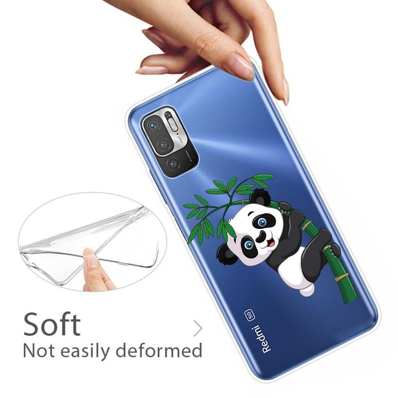 Hoesje voor Xiaomi Redmi Note 10 5G Panda Op Bamboe