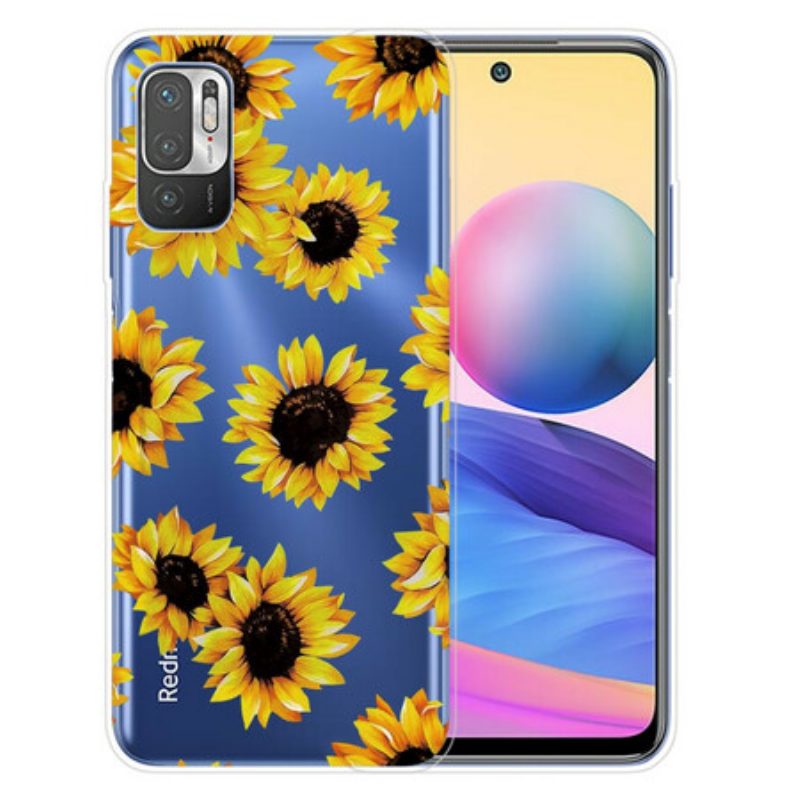 Hoesje voor Xiaomi Redmi Note 10 5G Zonnebloemen