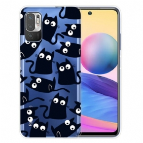 Hoesje voor Xiaomi Redmi Note 10 5G Zwarte Muizen