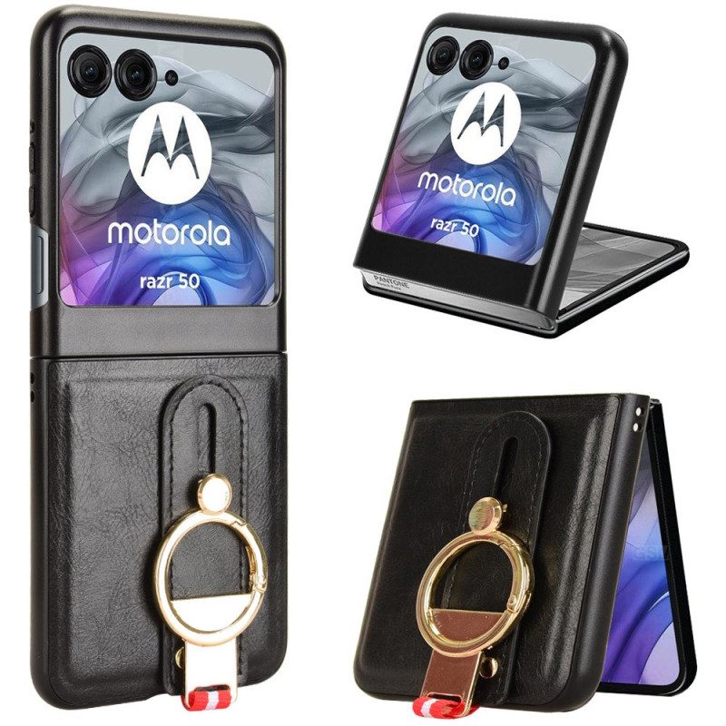 Hoesje Motorola Razr 50 Flesopener En Riem Bescherming Hoesje