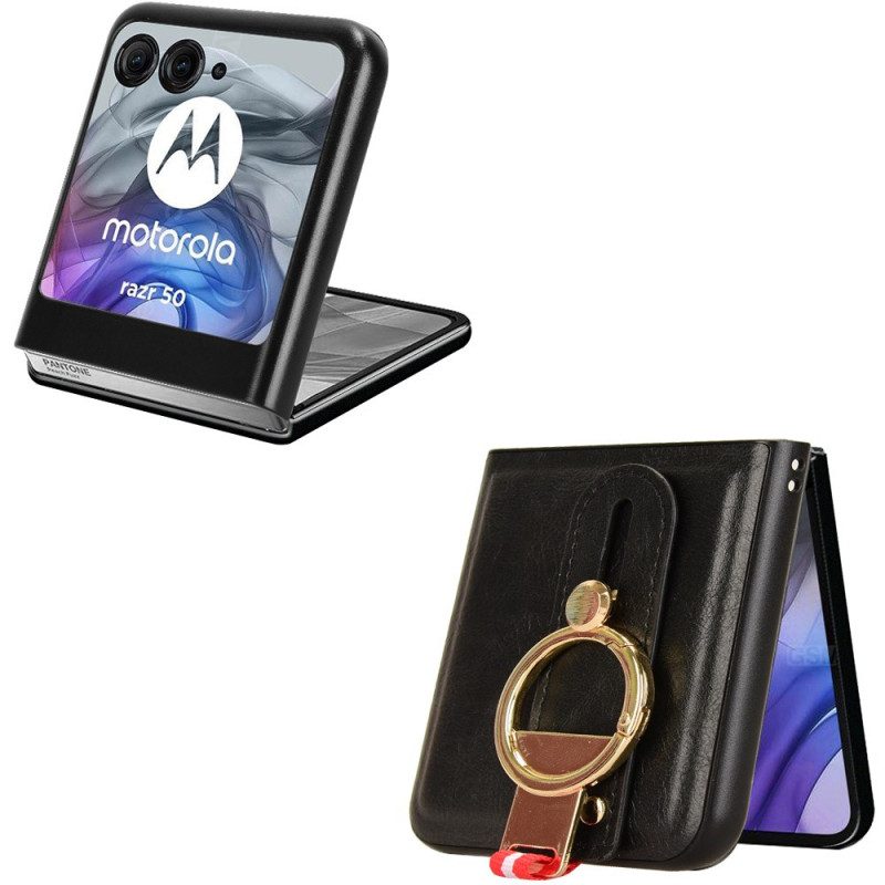 Hoesje Motorola Razr 50 Flesopener En Riem Bescherming Hoesje