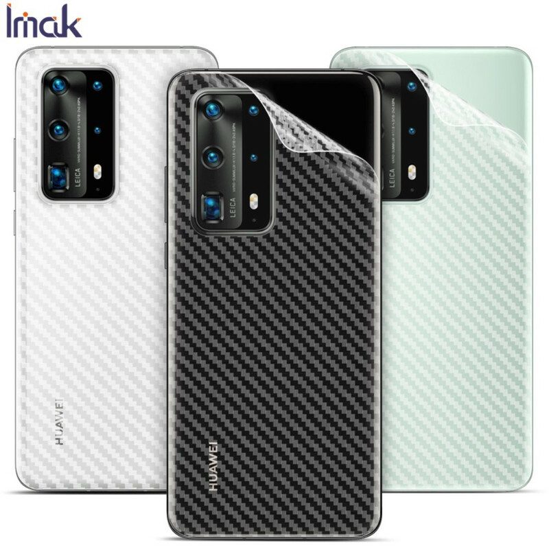 Achterfolie Voor Huawei P40 Pro Carbon Style Imak