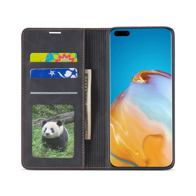 Bescherming Hoesje voor Huawei P40 Pro Folio-hoesje Forwenw Ledereffect