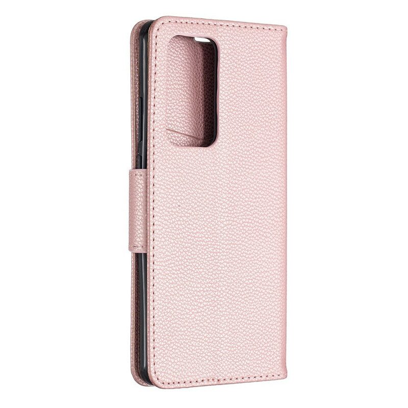 Folio-hoesje voor Huawei P40 Pro Flip Case Lychee Rabat Schuin