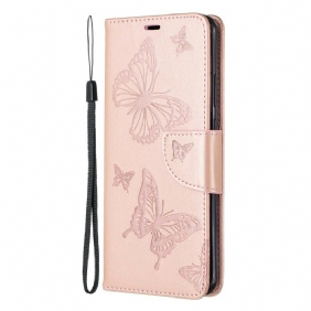 Folio-hoesje voor Huawei P40 Pro Flip Case Vlinders En Schuine Klep