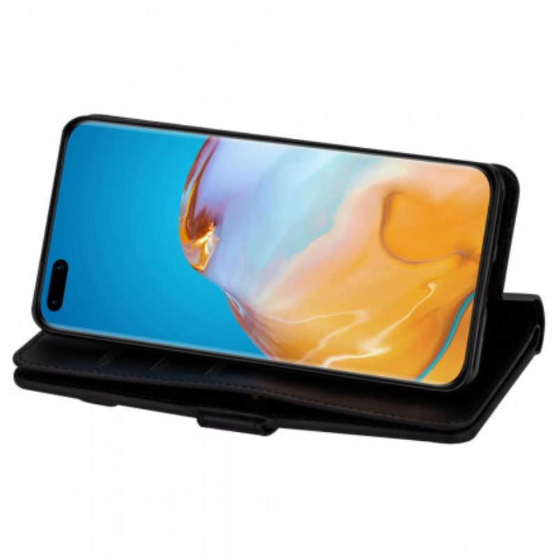 Folio-hoesje voor Huawei P40 Pro Portemonnee Met Lanyard