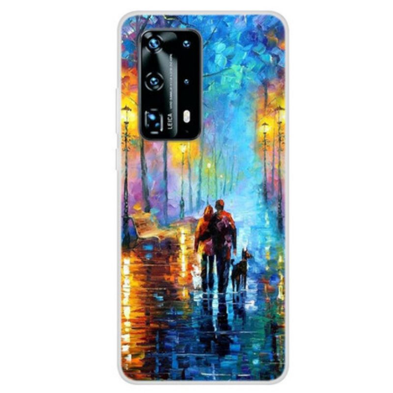 Hoesje voor Huawei P40 Pro Familie Wandeling