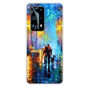 Hoesje voor Huawei P40 Pro Familie Wandeling