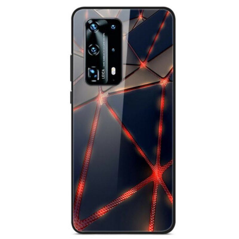 Hoesje voor Huawei P40 Pro Red Ray Gehard Glas