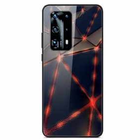 Hoesje voor Huawei P40 Pro Red Ray Gehard Glas