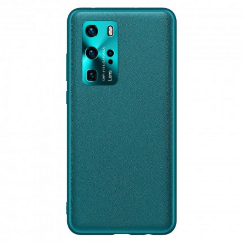 Hoesje voor Huawei P40 Pro Stijl Leer Kleur