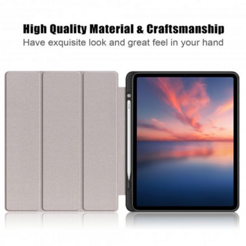 Bescherming Hoesje voor iPad Pro 12.9" (2021) Driebladige Stylushouder