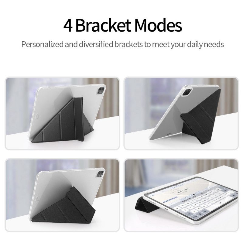 Bescherming Hoesje voor iPad Pro 12.9" (2021) Eenvoudig Origami-ontwerp