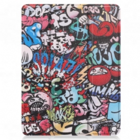 Bescherming Hoesje voor iPad Pro 12.9" (2021) Graffiti Pennenhouder