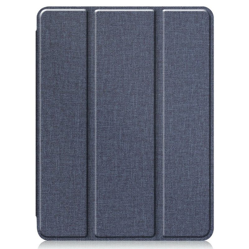 Bescherming Hoesje voor iPad Pro 12.9" (2021) Jeanstextuur