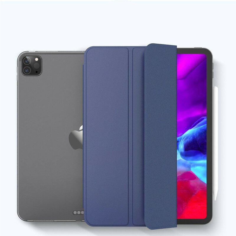 Bescherming Hoesje voor iPad Pro 12.9" (2021) Kunstleer En Transparant