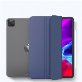 Bescherming Hoesje voor iPad Pro 12.9" (2021) Kunstleer En Transparant