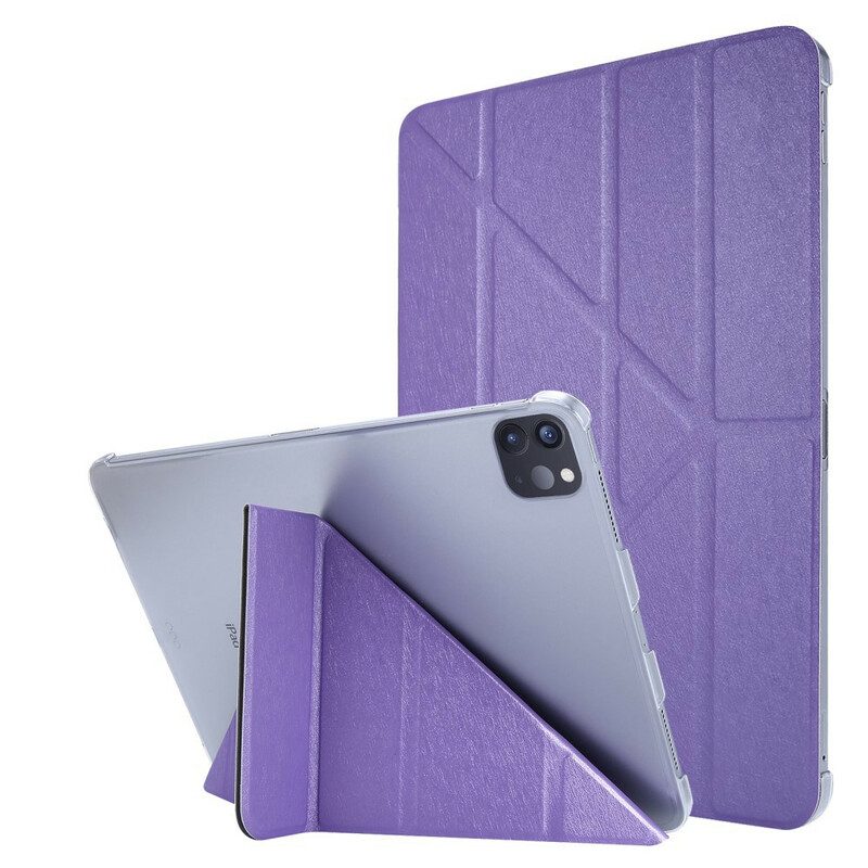 Bescherming Hoesje voor iPad Pro 12.9" (2021) Origami Van Kunstleer