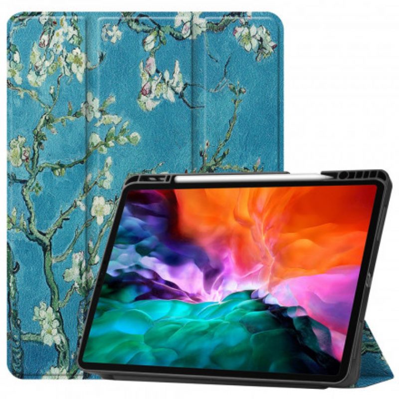 Bescherming Hoesje voor iPad Pro 12.9" (2021) Tempel Pennenhouder