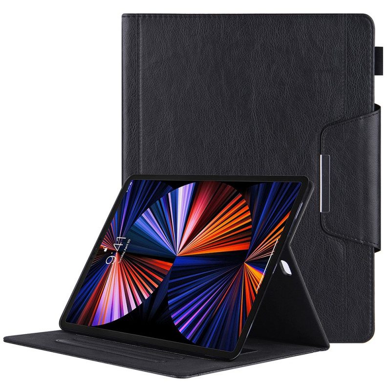 Folio-hoesje voor iPad Pro 12.9" (2021) Kunstleer Zilveren Sluiting