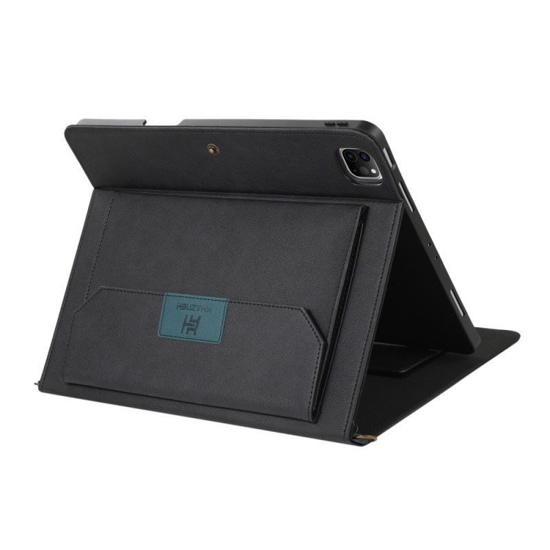 Folio-hoesje voor iPad Pro 12.9" (2021) Rfid-schouderriem Met Leereffect