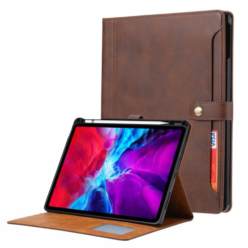 Folio-hoesje voor iPad Pro 12.9" (2021) Zakelijke Stijl Met Riem