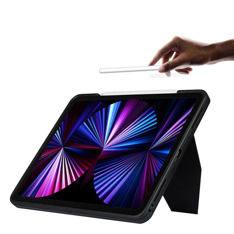 Telefoonhoesje voor iPad Pro 12.9" (2021) Handsfree Ondersteuning Van Kunstleer