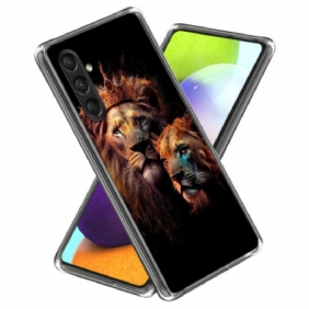 Case Hoesje Samsung Galaxy A16 5g Telefoonhoesje Siliconen Leeuwen