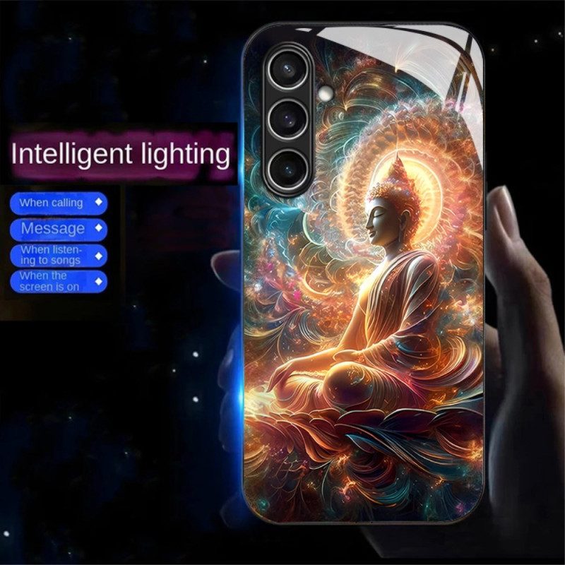 Cover Hoesje Samsung Galaxy A16 5g Telefoonhoesje Bel Flash Serie Kleurrijke Boeddha