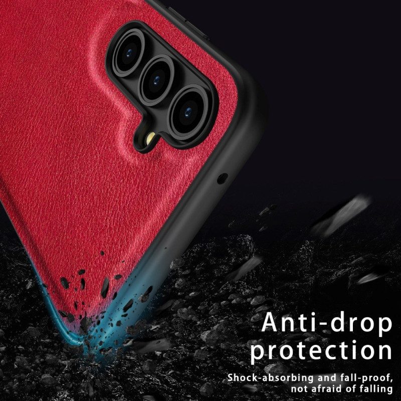 Cover Hoesje Samsung Galaxy A16 5g Telefoonhoesje Retro Lederen Stijl