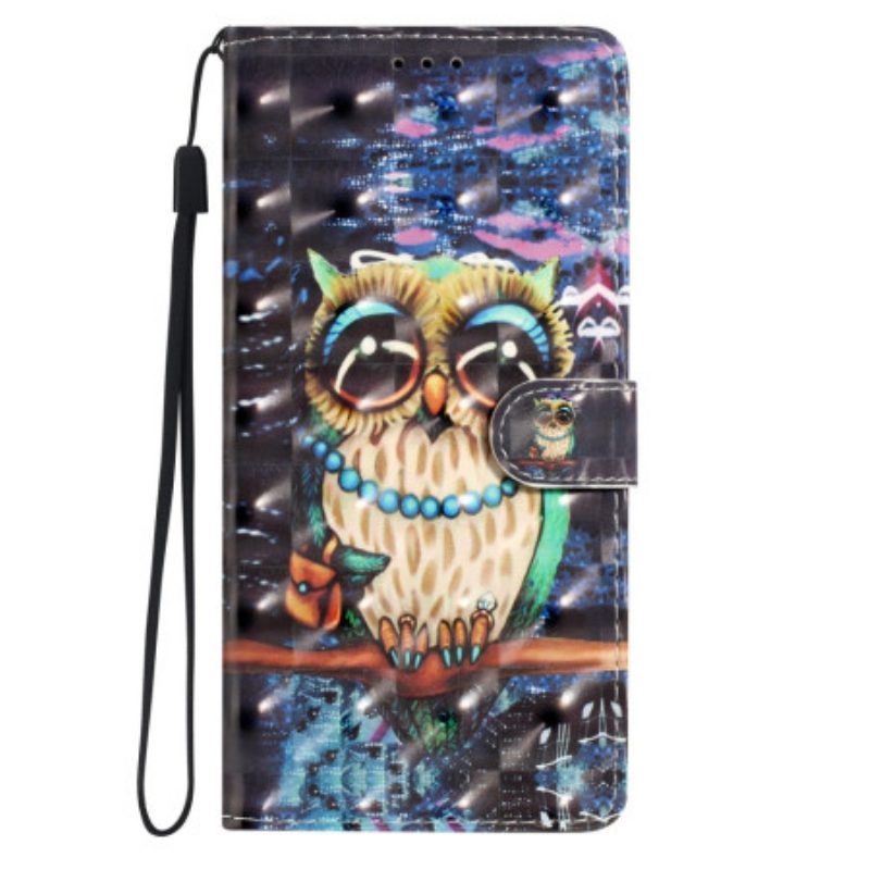 Flip Case Leren Samsung Galaxy A16 5g 3d Uil