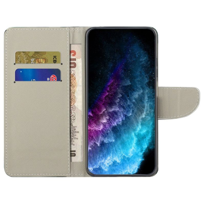 Flip Case Leren Samsung Galaxy A16 5g Camouflage