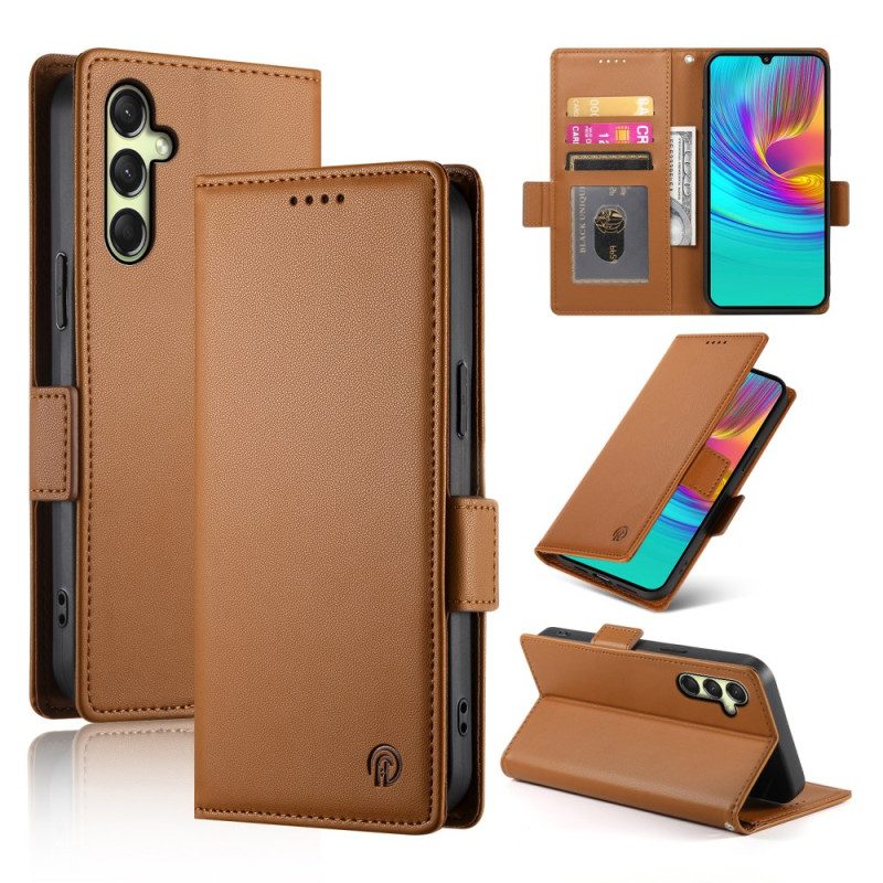 Flip Case Leren Samsung Galaxy A16 5g Magnetische Sluitingen