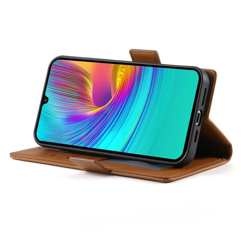 Flip Case Leren Samsung Galaxy A16 5g Magnetische Sluitingen