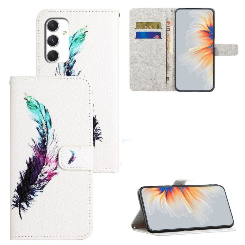 Flip Case Leren Samsung Galaxy A16 5g Verenpatroon